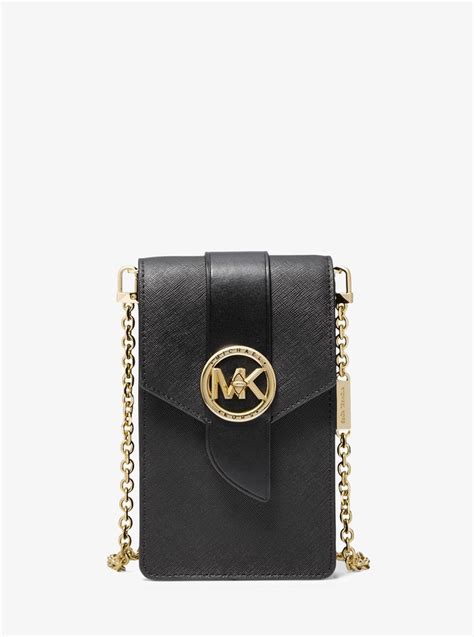 michael kors phone leather cross body bag|michael kors large messenger crossbody.